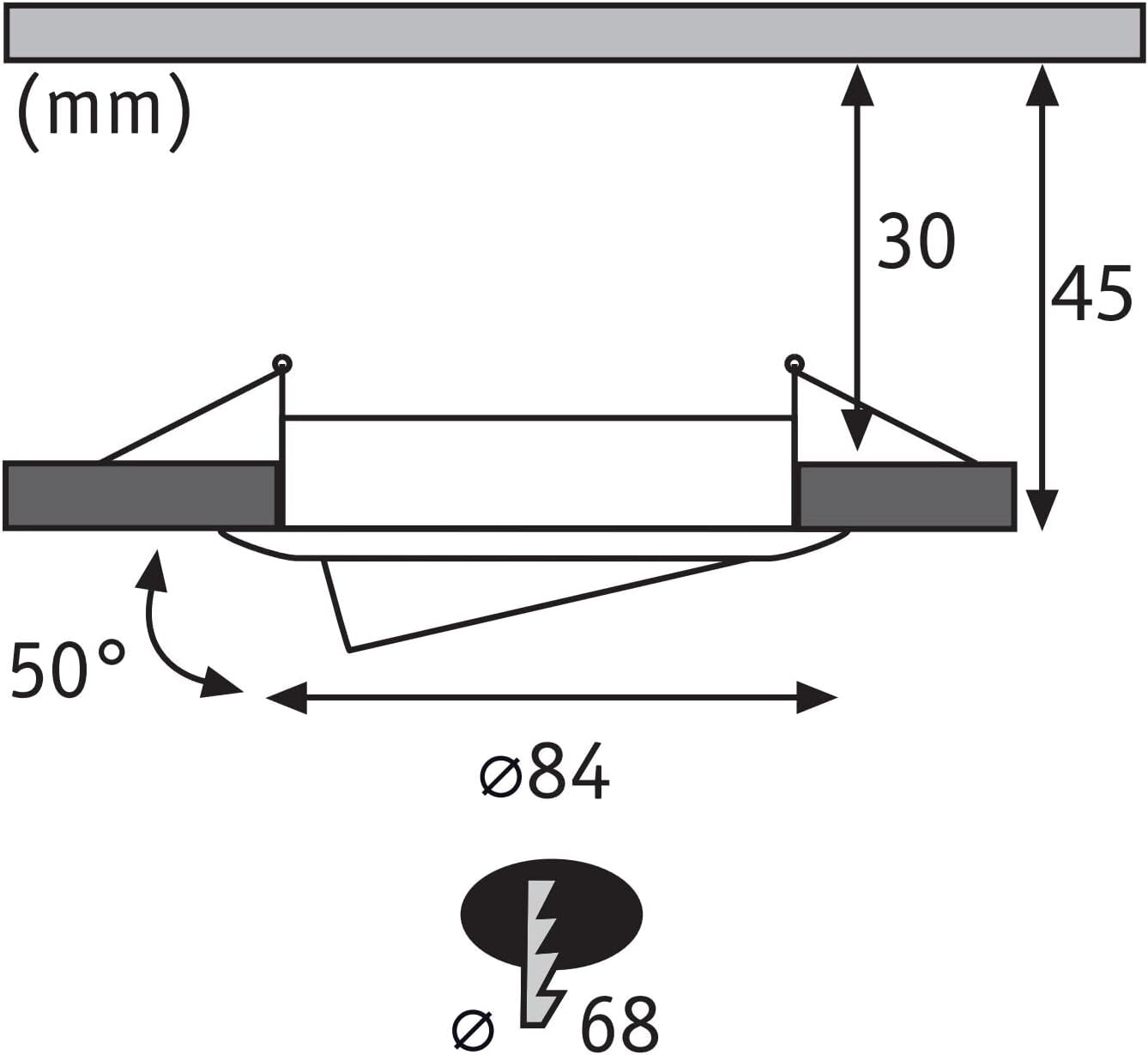 Paulmann 93081 - Set 3 Faretti LED Incasso Nova Plus - immagine 6