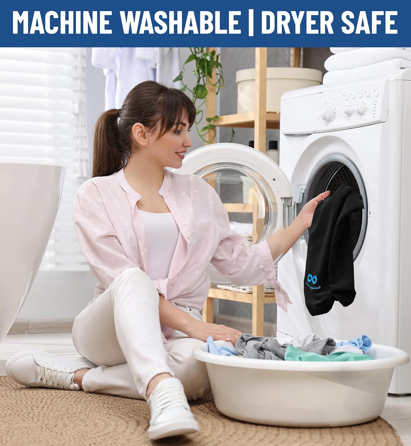 Everlasting Comfort Set Cuscino Ortopedico Schiena e Lombare, Nero - immagine 7