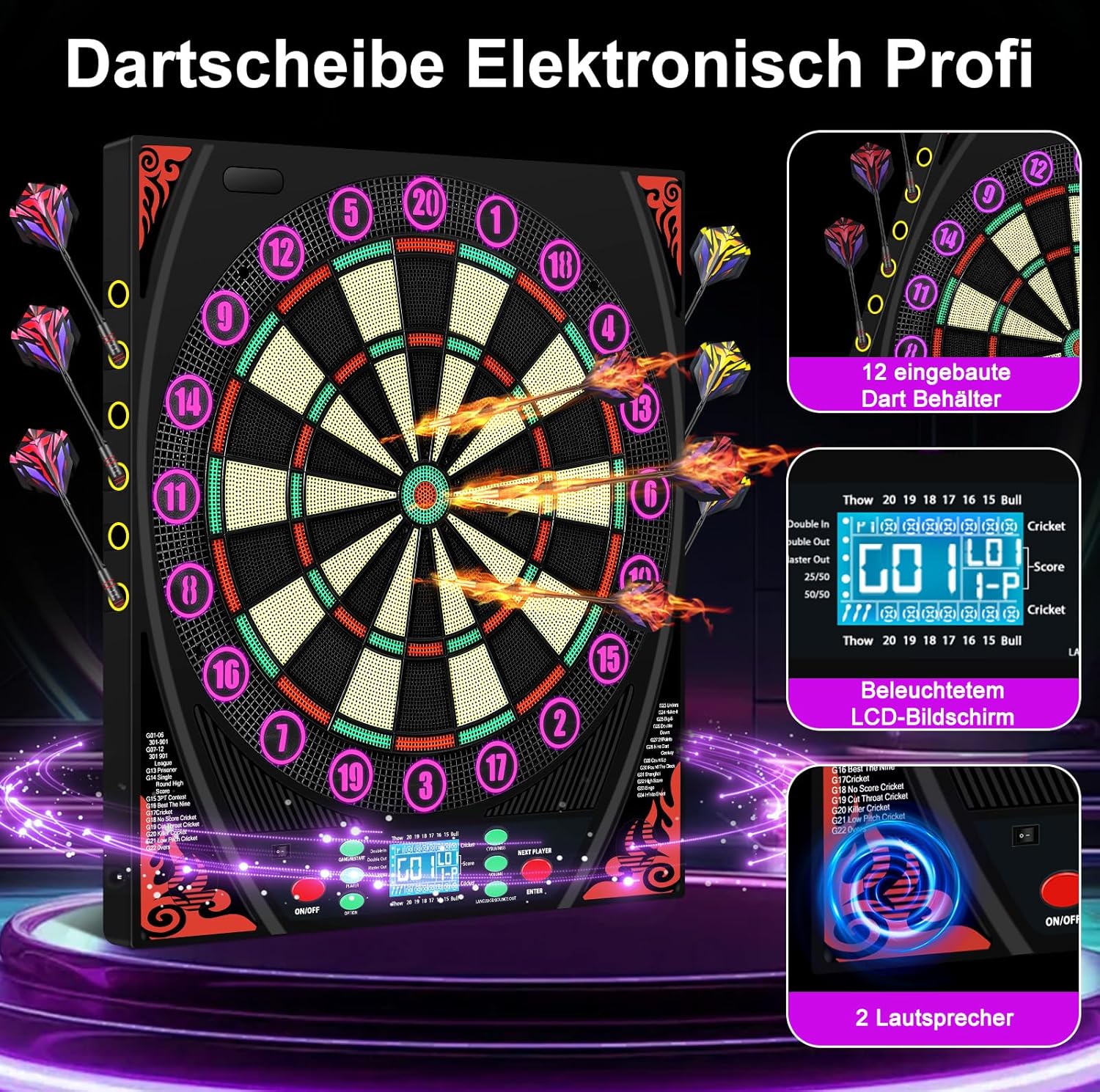 Bersaglio Elettronico con Voce Tedesca e Schermo LCD - immagine 5