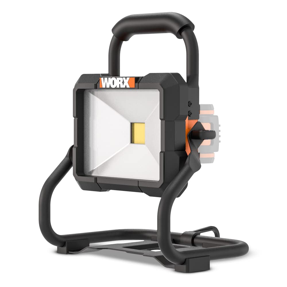 WORX Faretto di Lavoro LED, Grigio, 23x26x24.5 cm