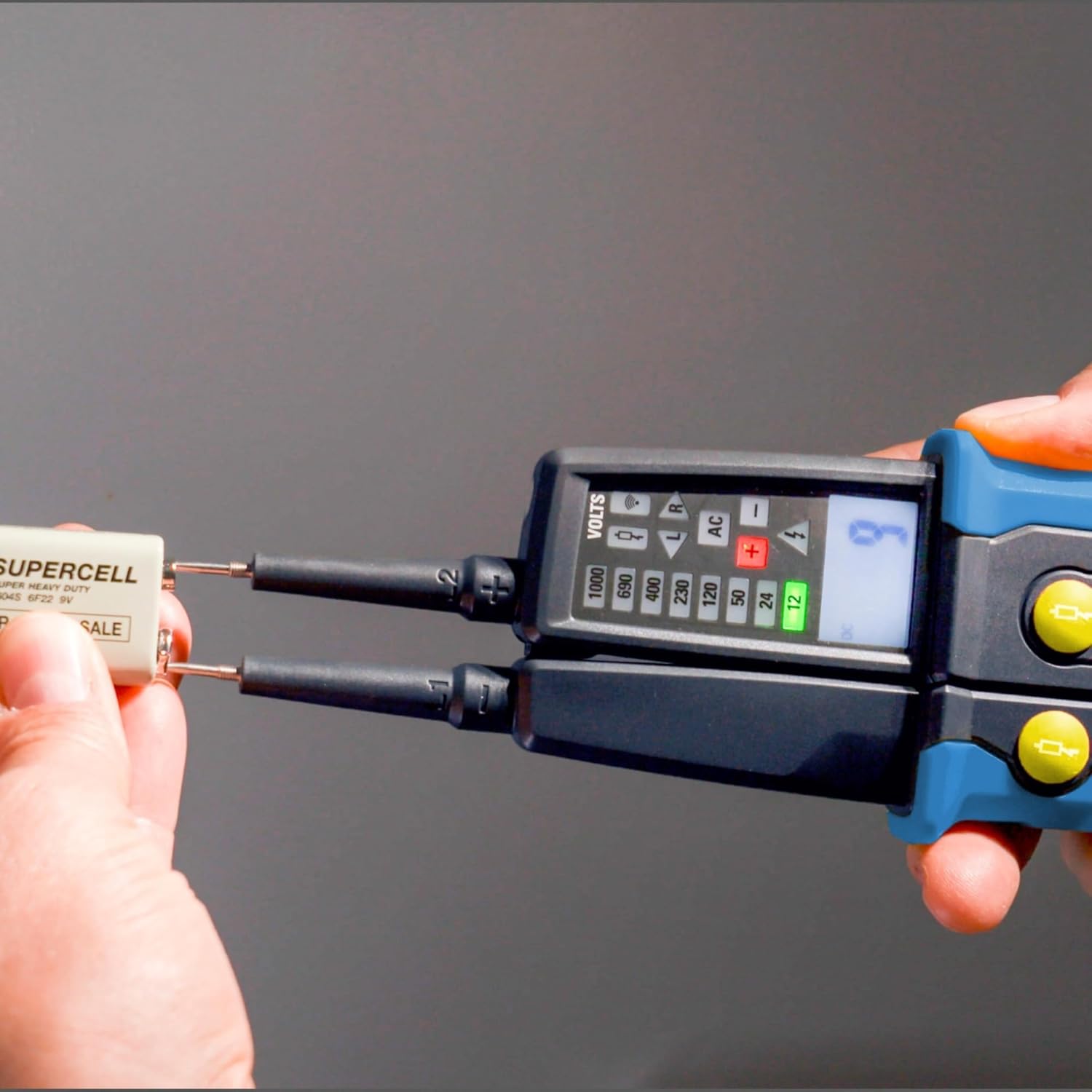 PAN - Tester di tensione con LED e display LCD, 1000 V - immagine 2