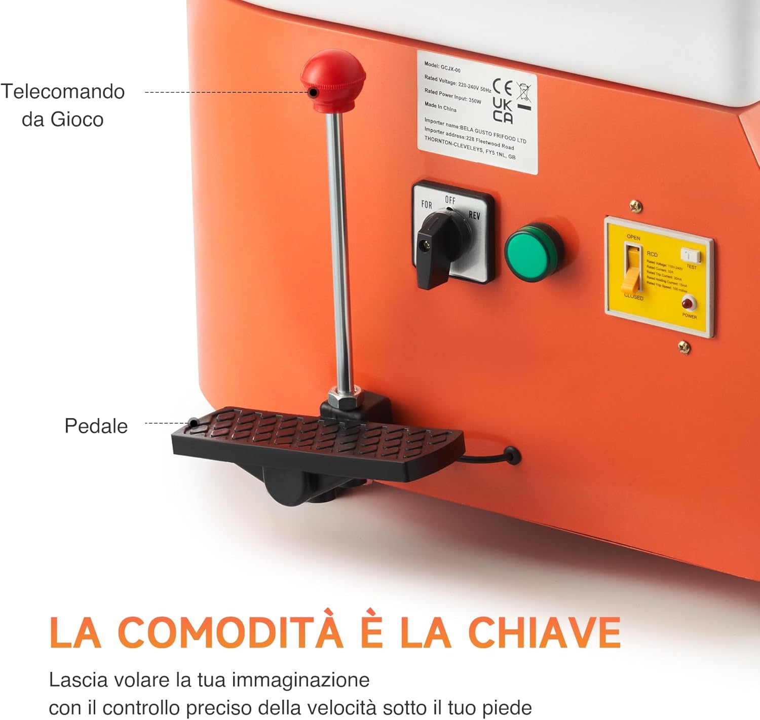 CREWORKS Tornio per Ceramica Elettrica 350W 25CM - immagine 5