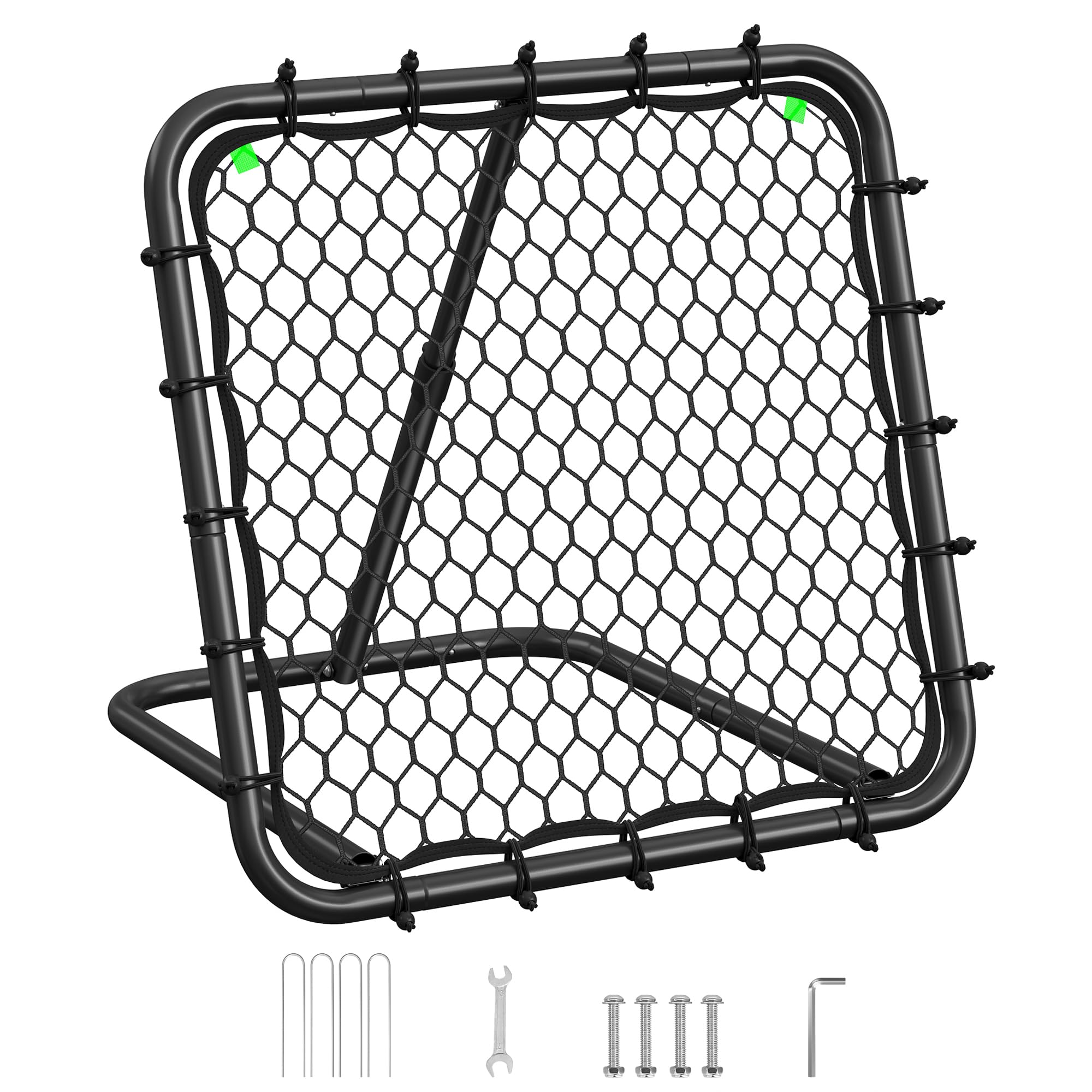 Songmics Porta da Calcio per Bambini, Nero Inchiostro