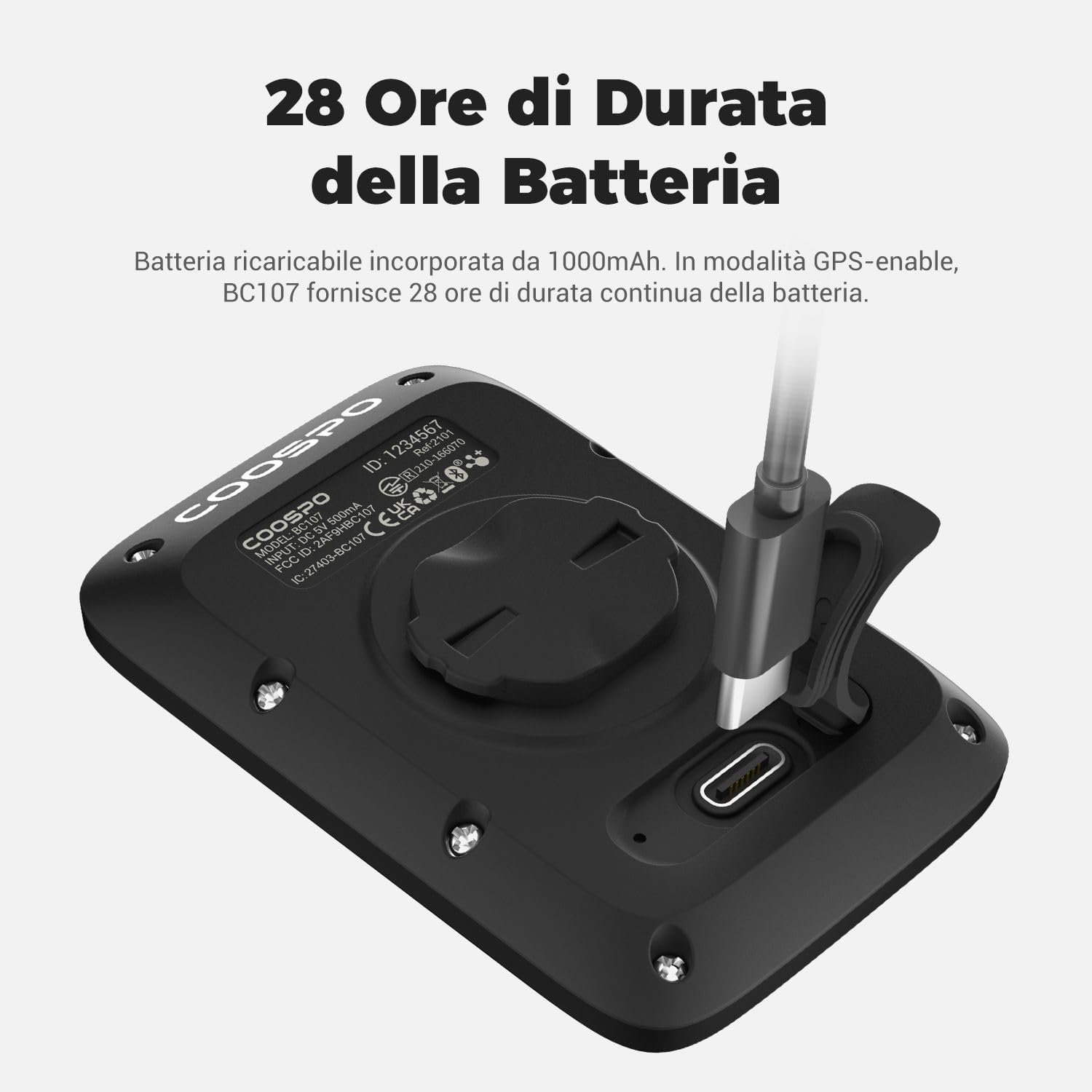 Coospo BC107 Ciclocomputer GPS Wireless - immagine 3