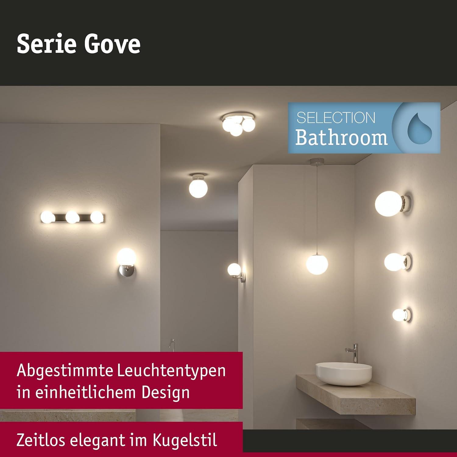 Paulmann 71067 Applique LED Selection Bathroom Gove - immagine 2