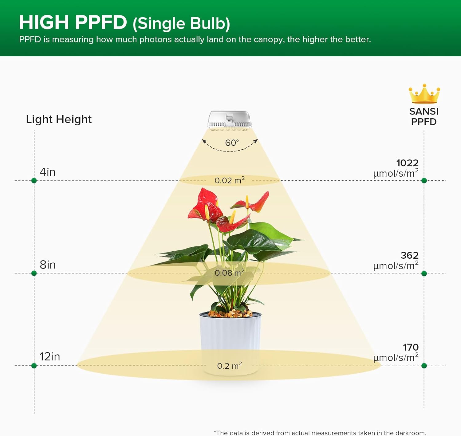 SANSI Lampada per Piante a LED 10W a 2 Teste - immagine 5