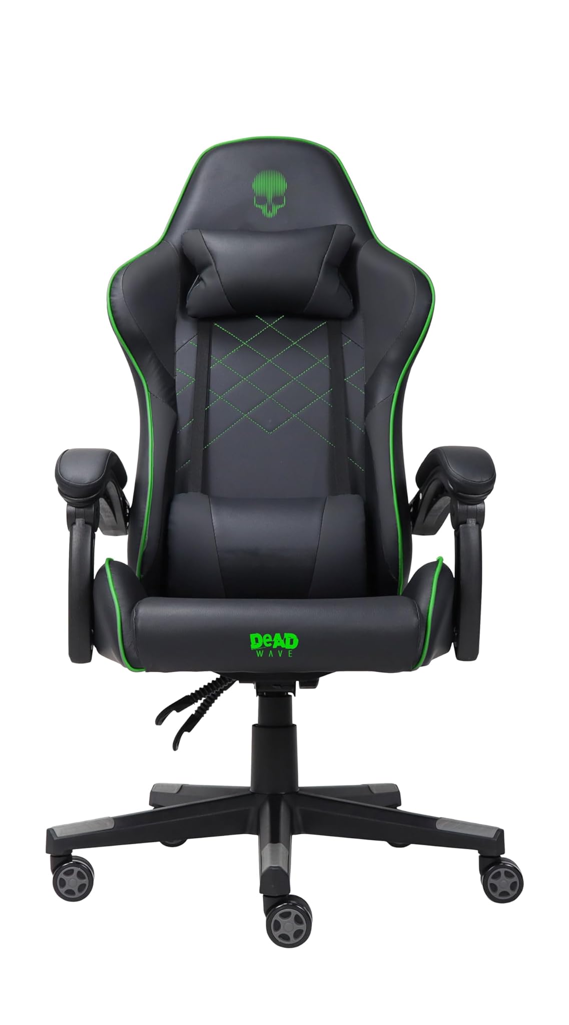 DEADWAVE Skull chair green sedia gaming
