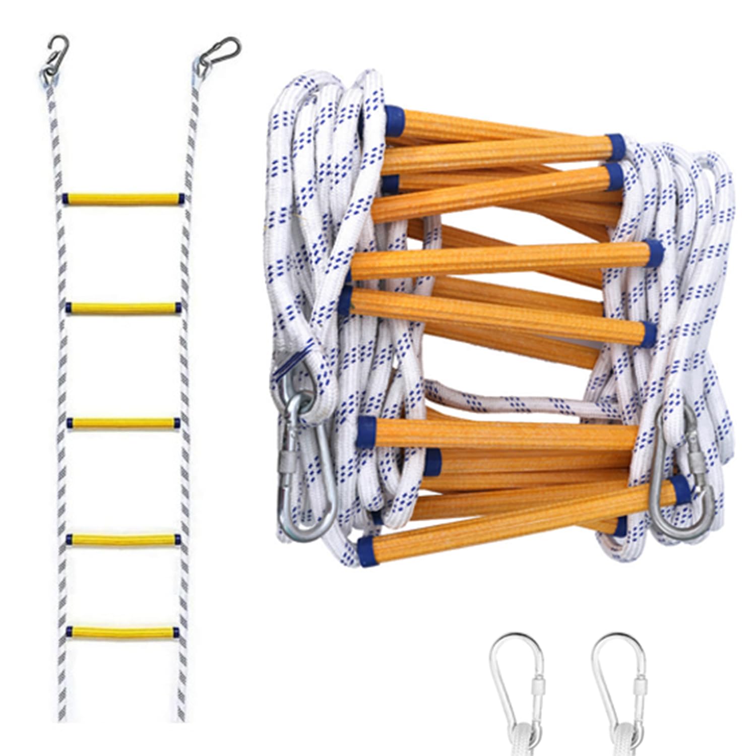 Scala Antincendio 10m Ignifuga con Moschettoni