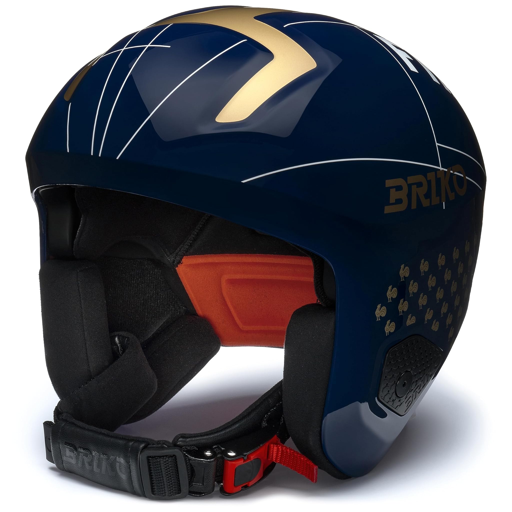 Briko Vulcano 2.0 France, Helmet Unisex Adulto, Blu, XS