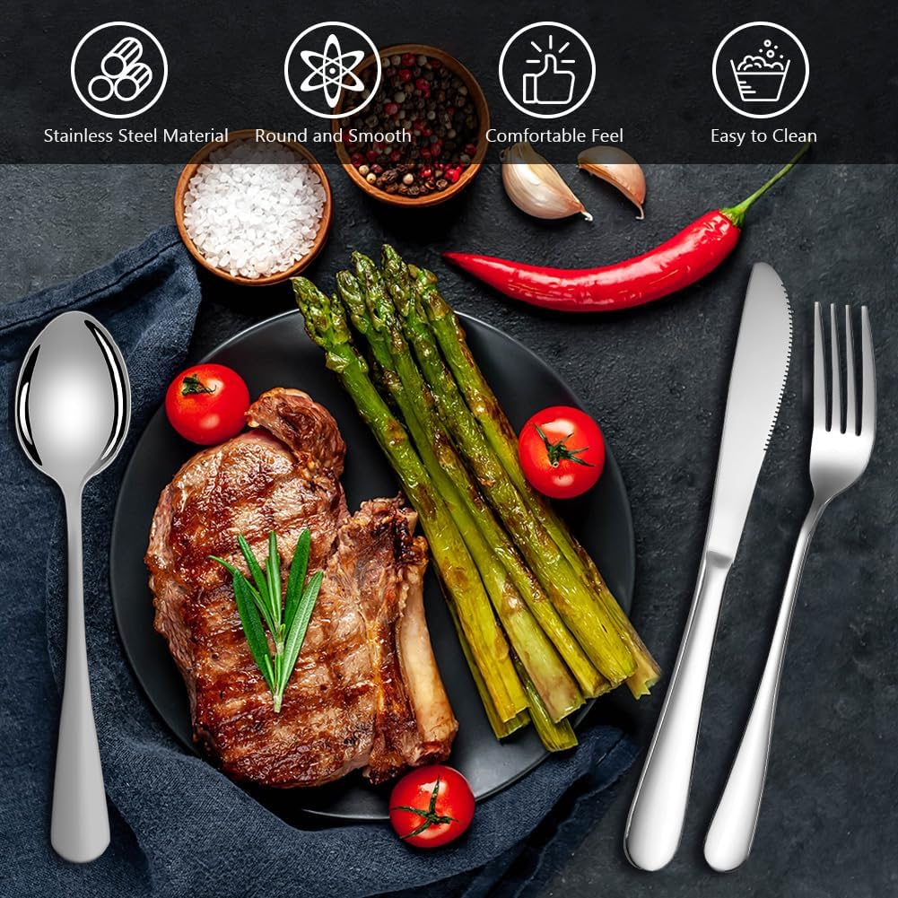 Hotut Set Posate Acciaio Inox 3 Pezzi con Borsa - immagine 5