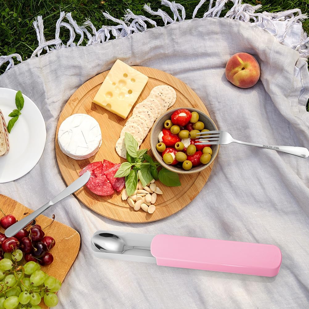 Hotut Set Posate Acciaio Inox 3 Pezzi con Borsa - immagine 6