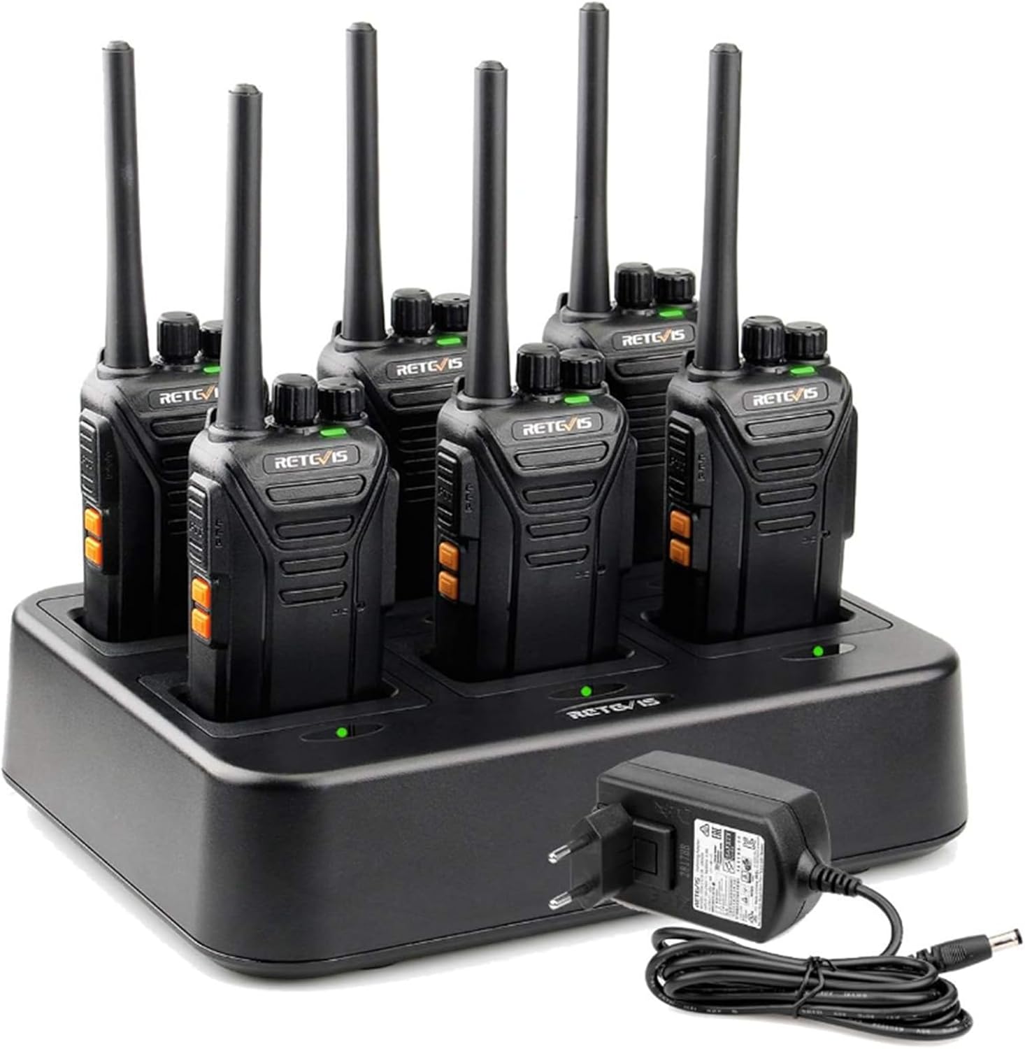 Retevis RT27 - Walkie Talkie PMR446 Professionali (6 Pezzi) - immagine 1