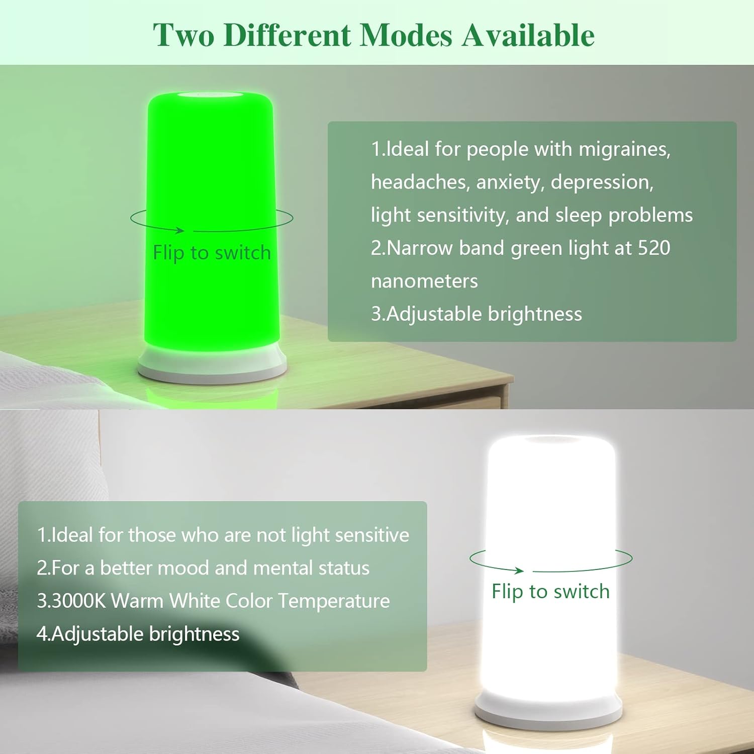 KTS Lampada Terapia Luce Verde e Bianca - immagine 2