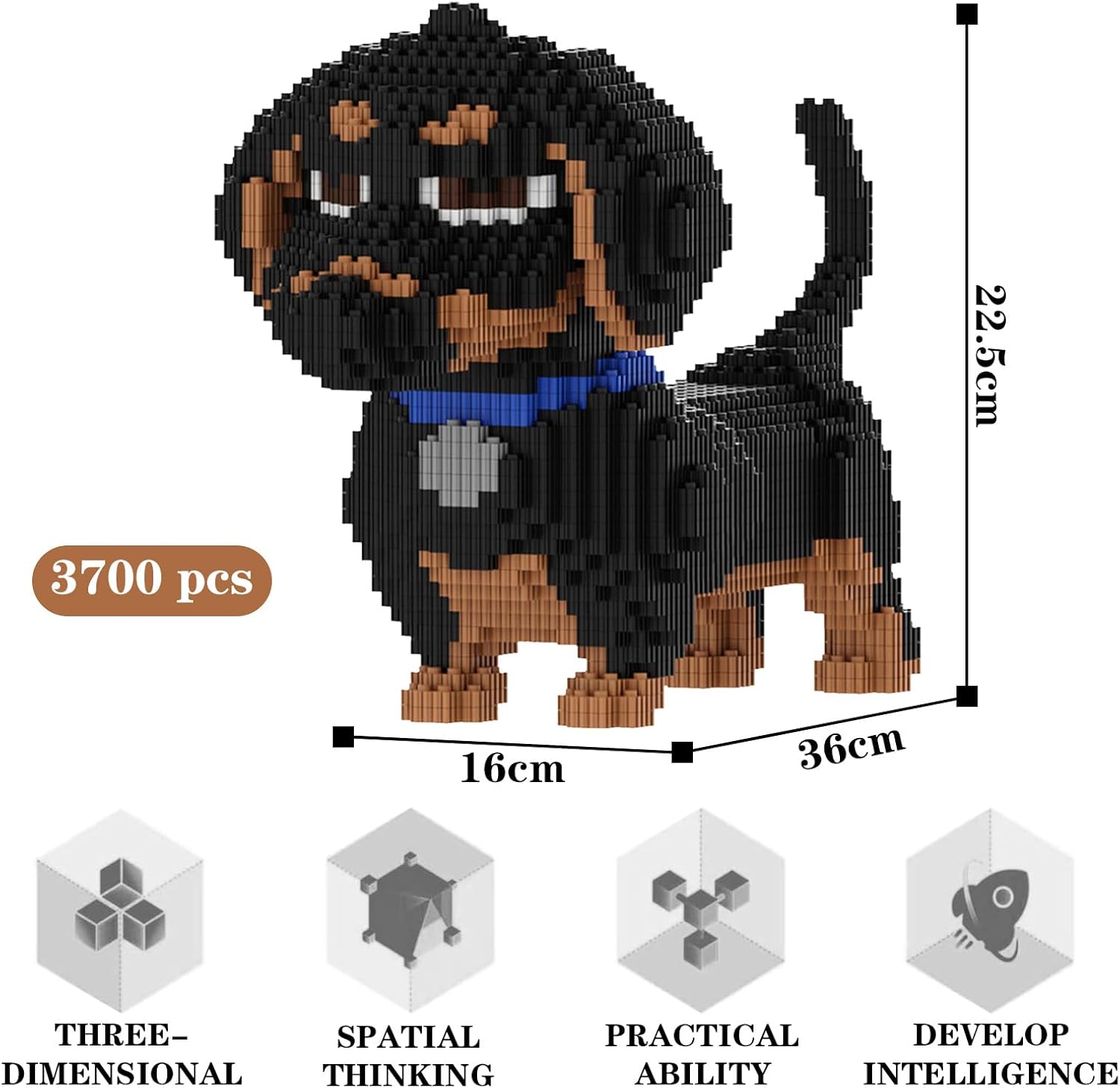 Set Mattoncini da Costruzione per Cani - Micro Blocchi - immagine 3