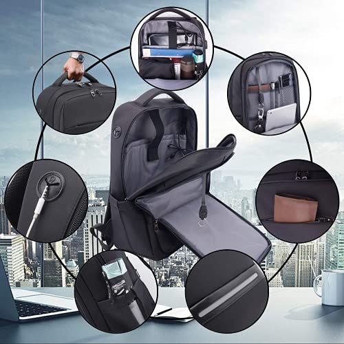 Vodlbov Zaino PC 17 pollici Impermeabile Antifurto con USB - immagine 5