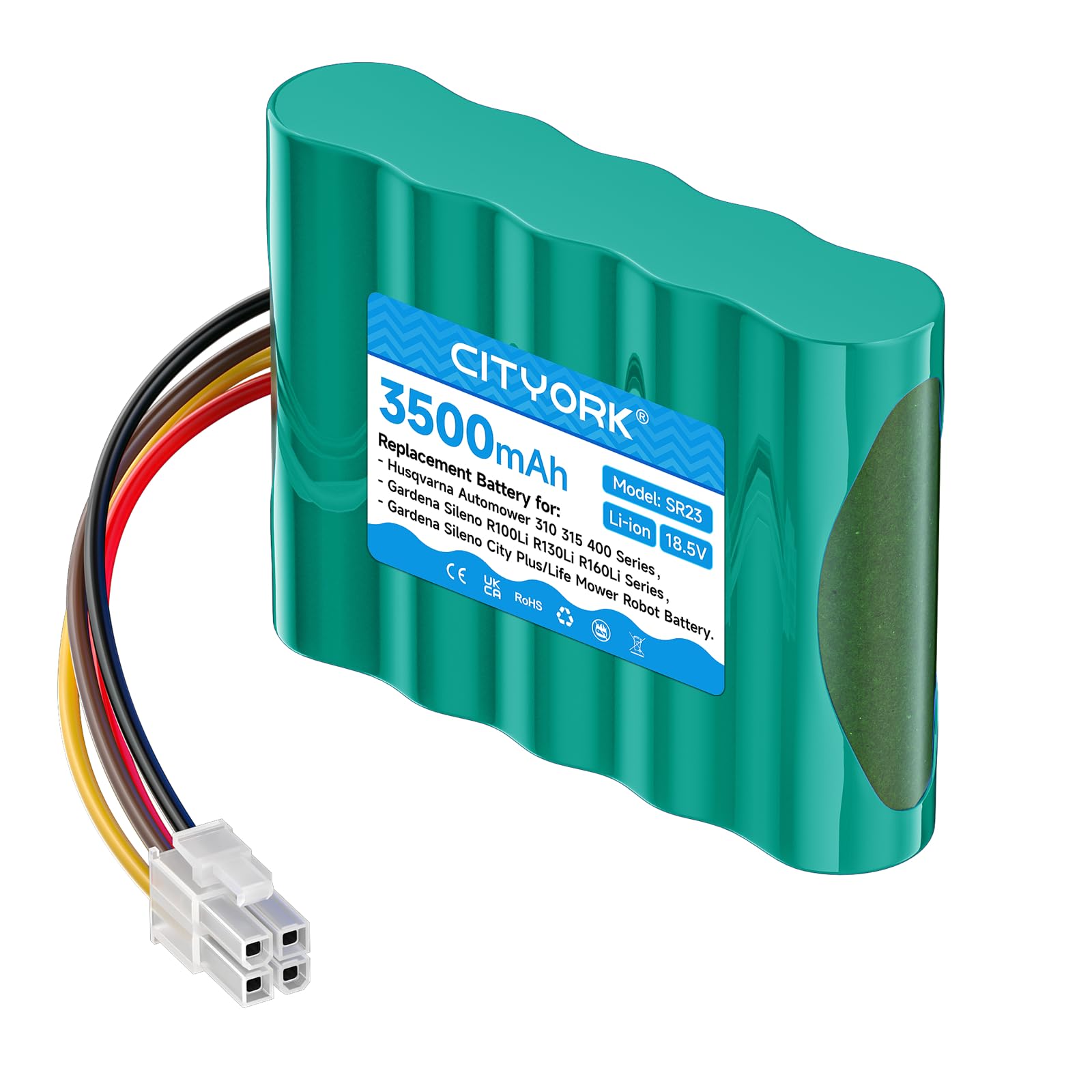 Cityork Batteria di Ricambio 18.5V 3500mAh