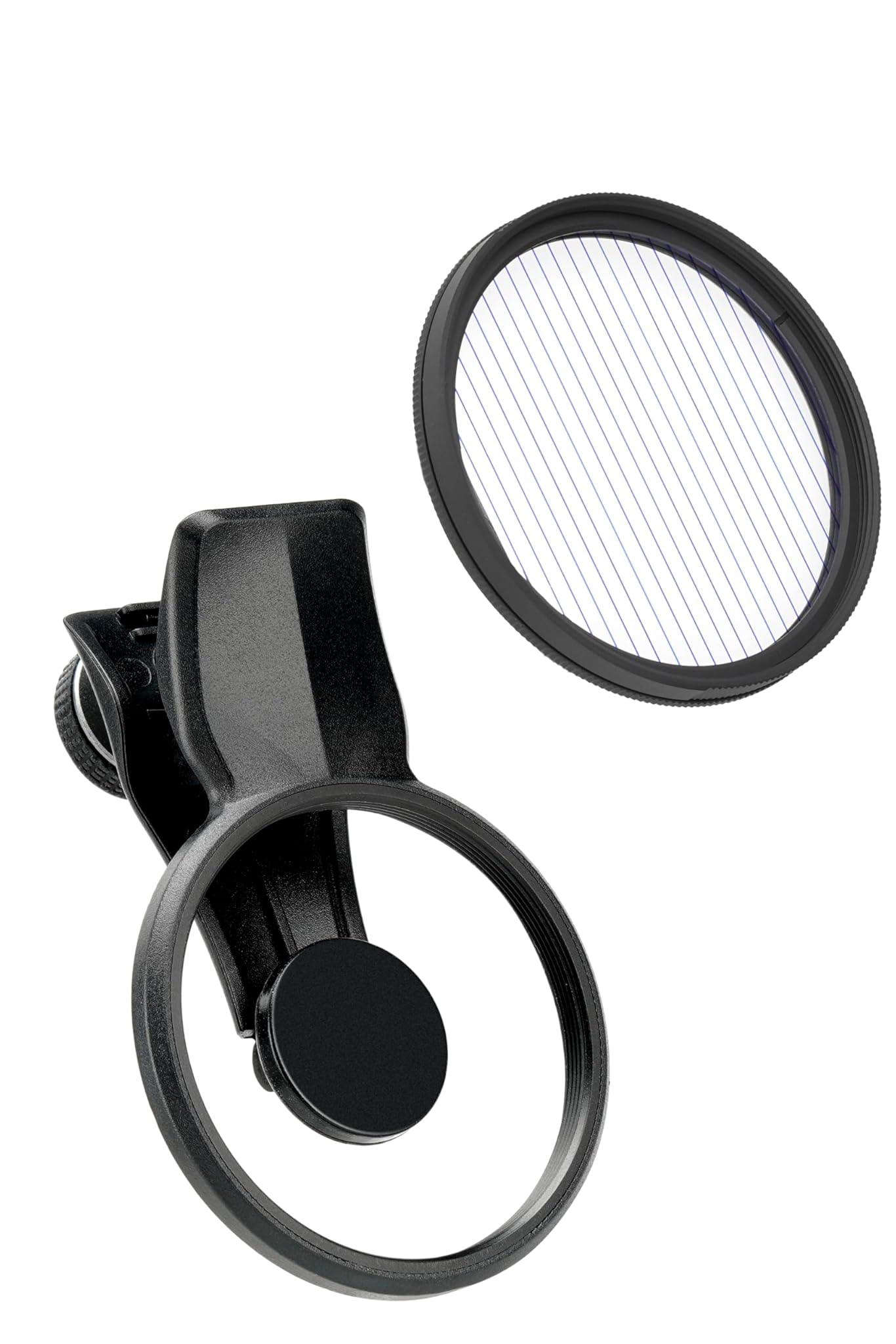 Exapro Clip per Filtro Smartphone + Set Anamorflare Blue