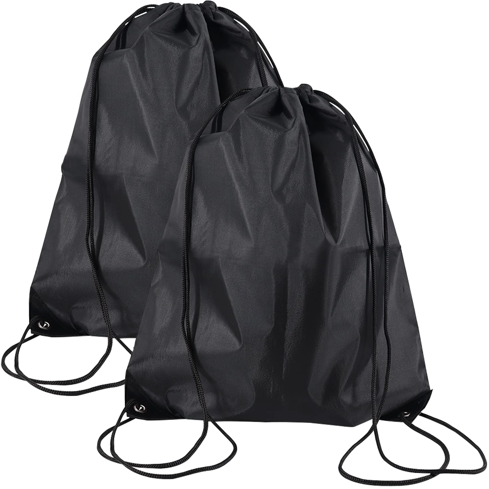 Gym Sack Sacca Sportiva Zainetto, 2 Pezzi Zaino Impermeabile Borsa Coulisse da Calcio per Scuola Scarpe Piscina Palestra Bambino escursionismo All'aperto Unisex