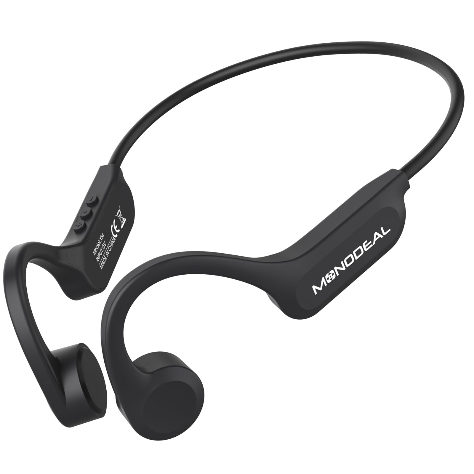 Monodeal Cuffie Conduzione Ossea Bluetooth 5.3 Open Ear