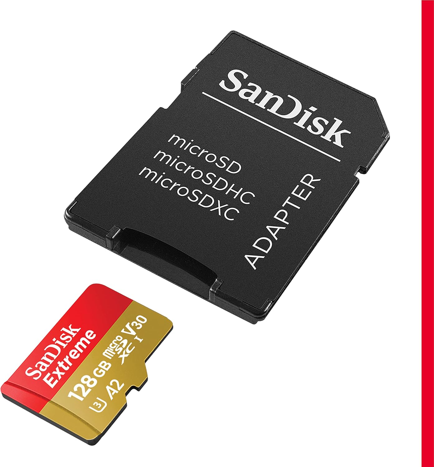 Sandisk 128GB Extreme microSDXC + Adattatore SD - immagine 2