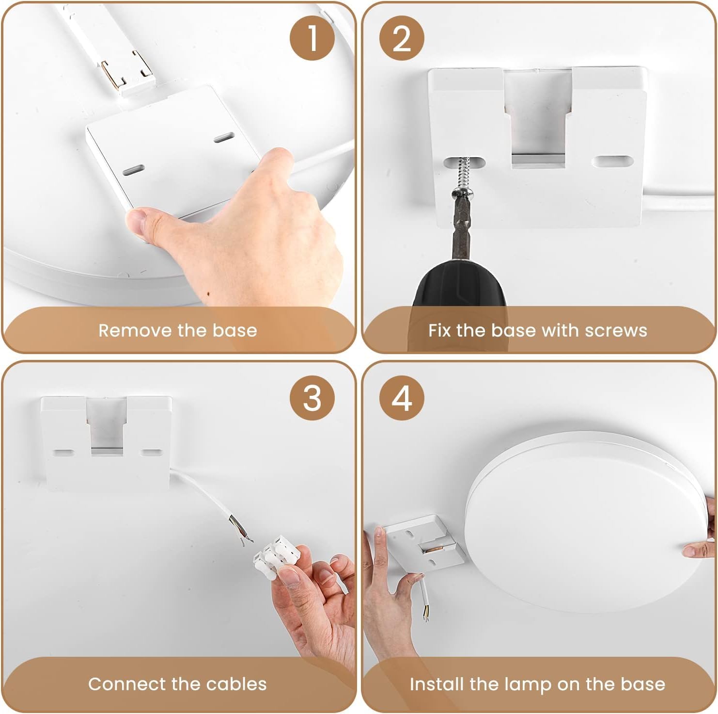 Easy Eagle Plafoniera LED Soffitto 48W Rotonda Ø30CM - immagine 8