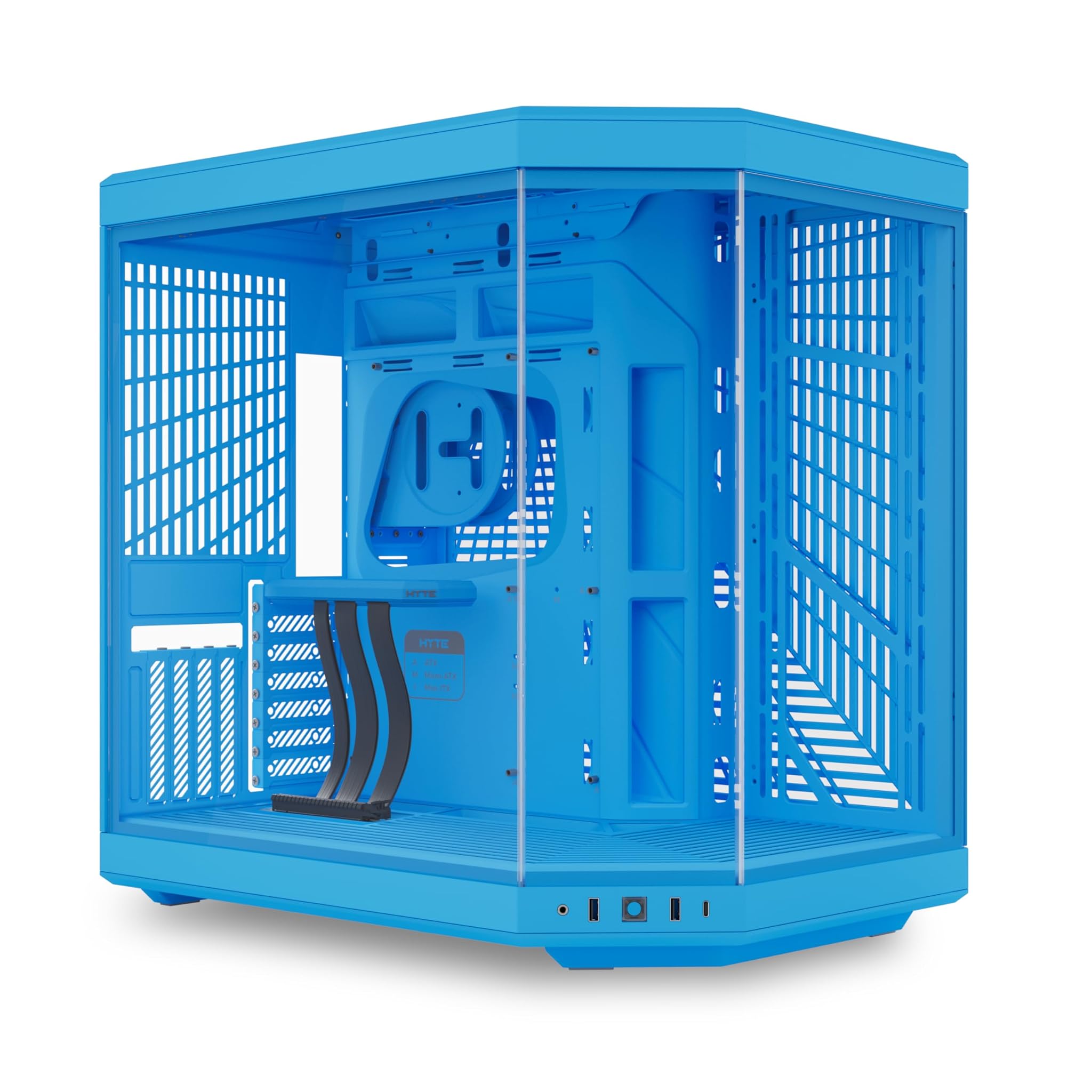 Hyte Y70 Mid-Tower ATX Gaming PC Case, Blueberry Milk