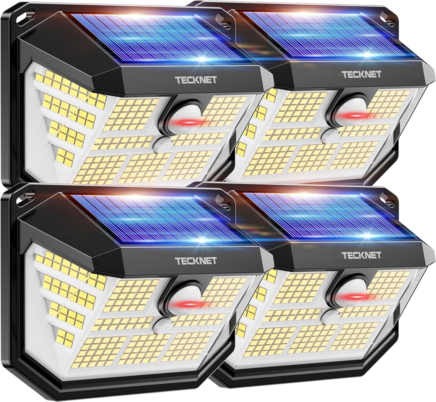 Tecknet Luci Solari Esterno 231 LED (4 Pezzi) - immagine 1