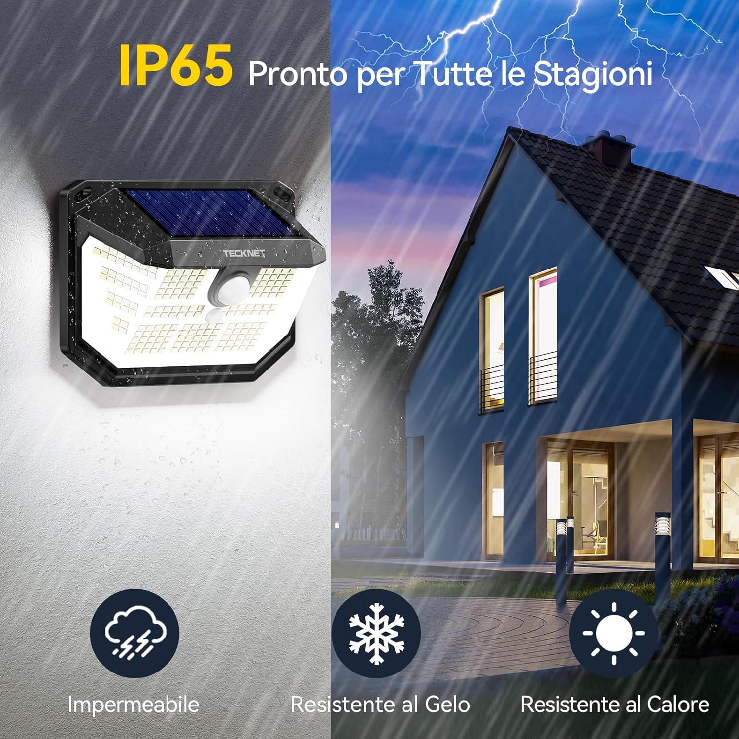 Tecknet Luci Solari Esterno 231 LED (4 Pezzi) - immagine 5
