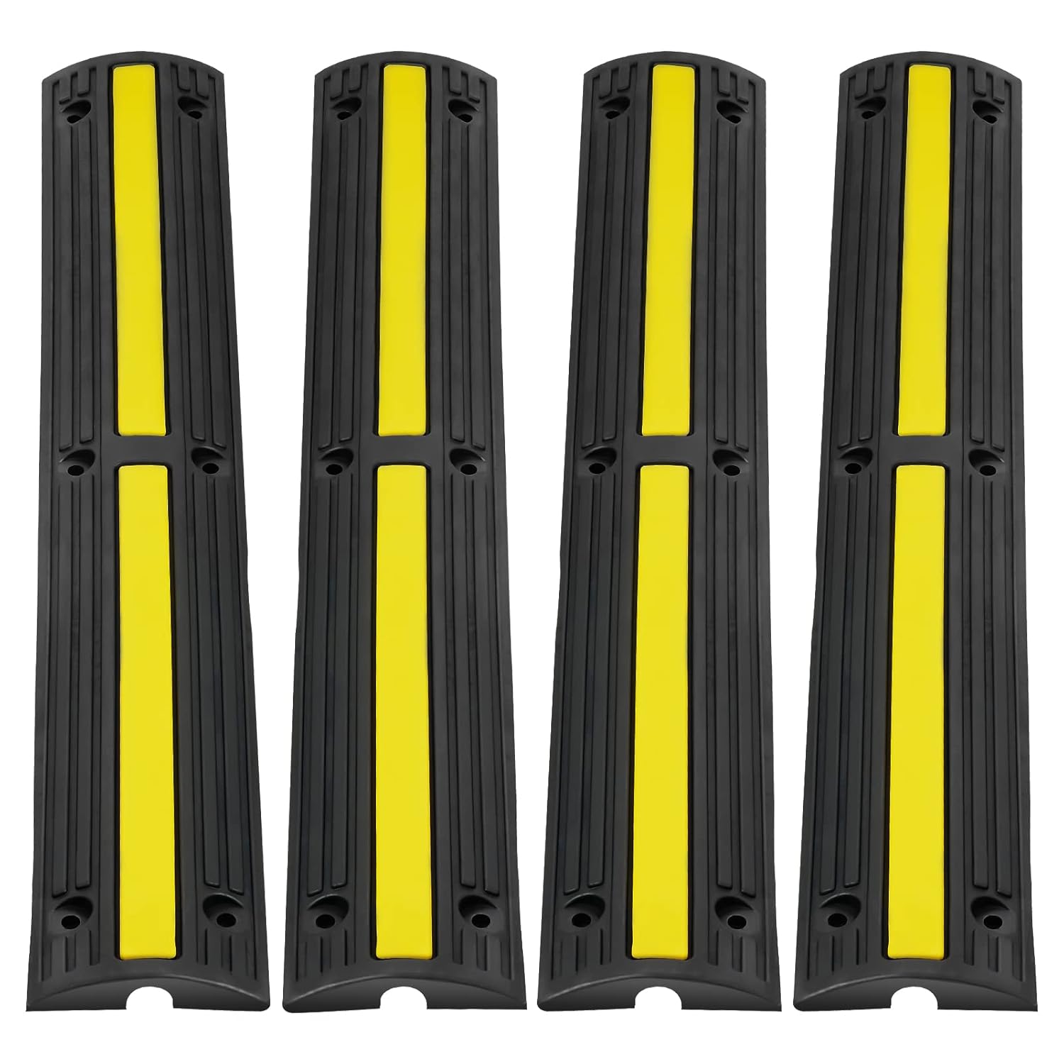 Vevor Passacavo in Gomma da 4 Pezzi per Pavimento - immagine 1