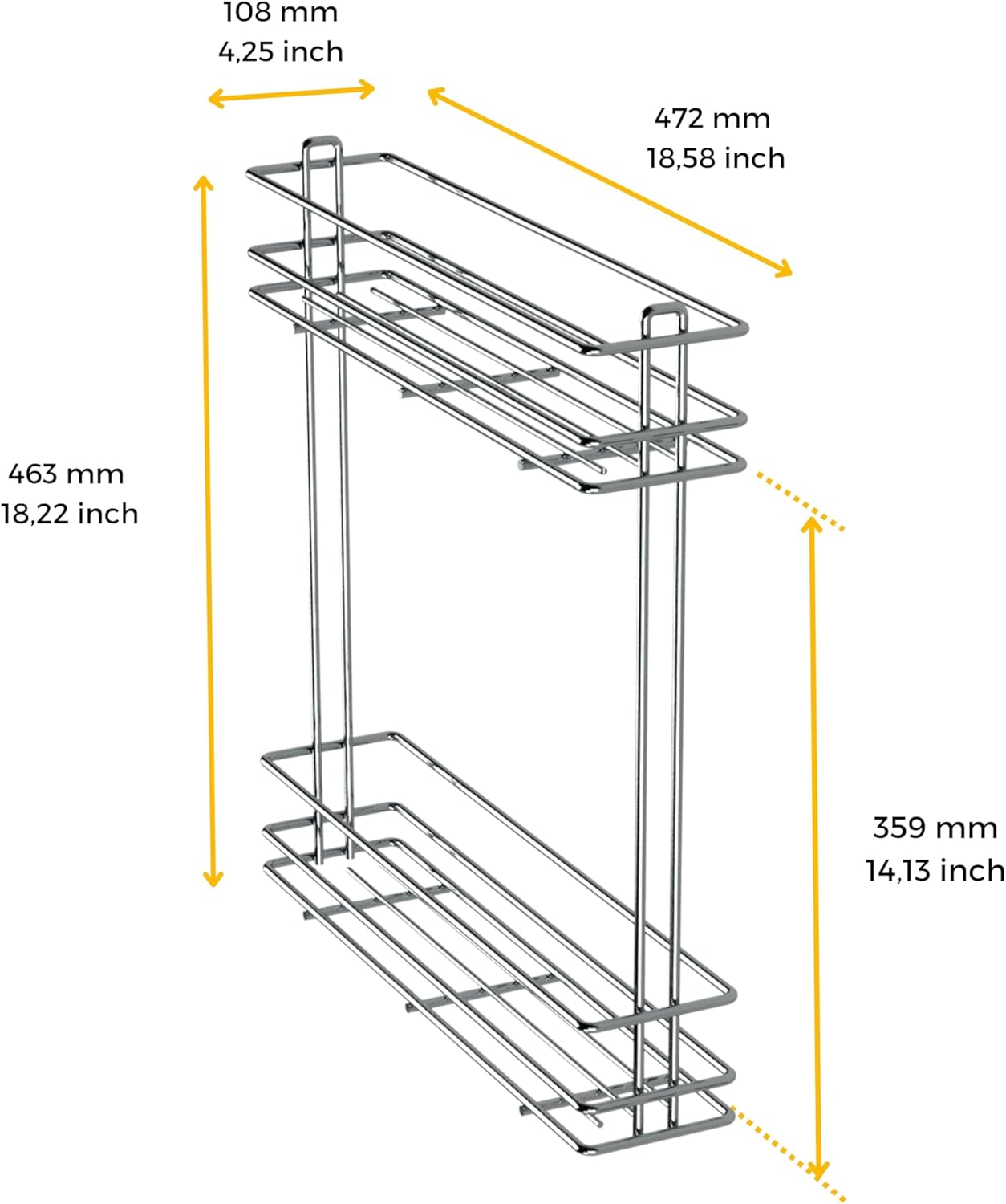Emuca Carrello Portabottiglie Estraibile per Cucina - immagine 3