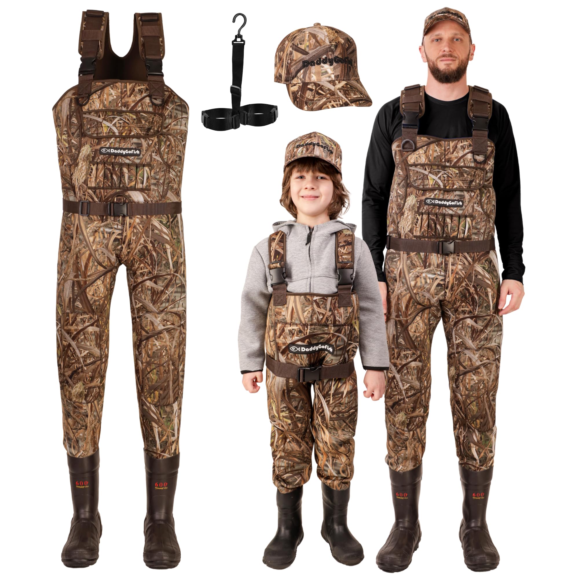 DaddyGoFish Waders in Neoprene per Pesca e Caccia