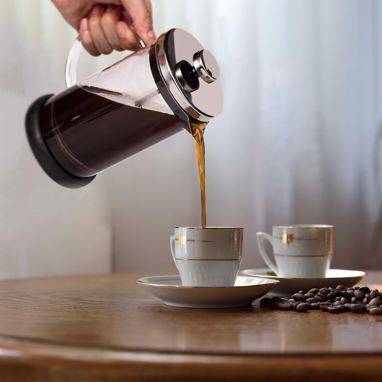 French Press 600ml con Tripli Filtri - immagine 6