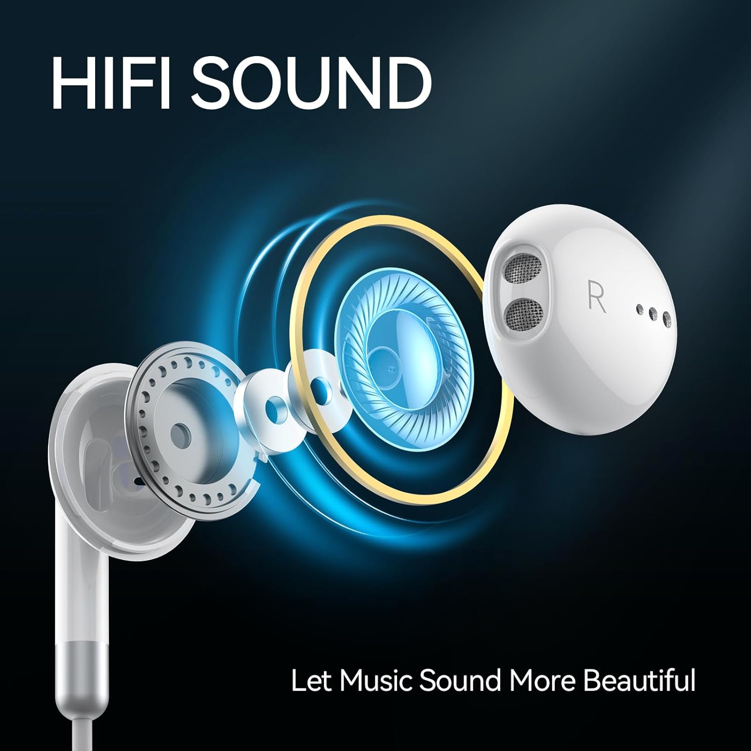 Cuffie USB-C In-Ear con Microfono - immagine 4