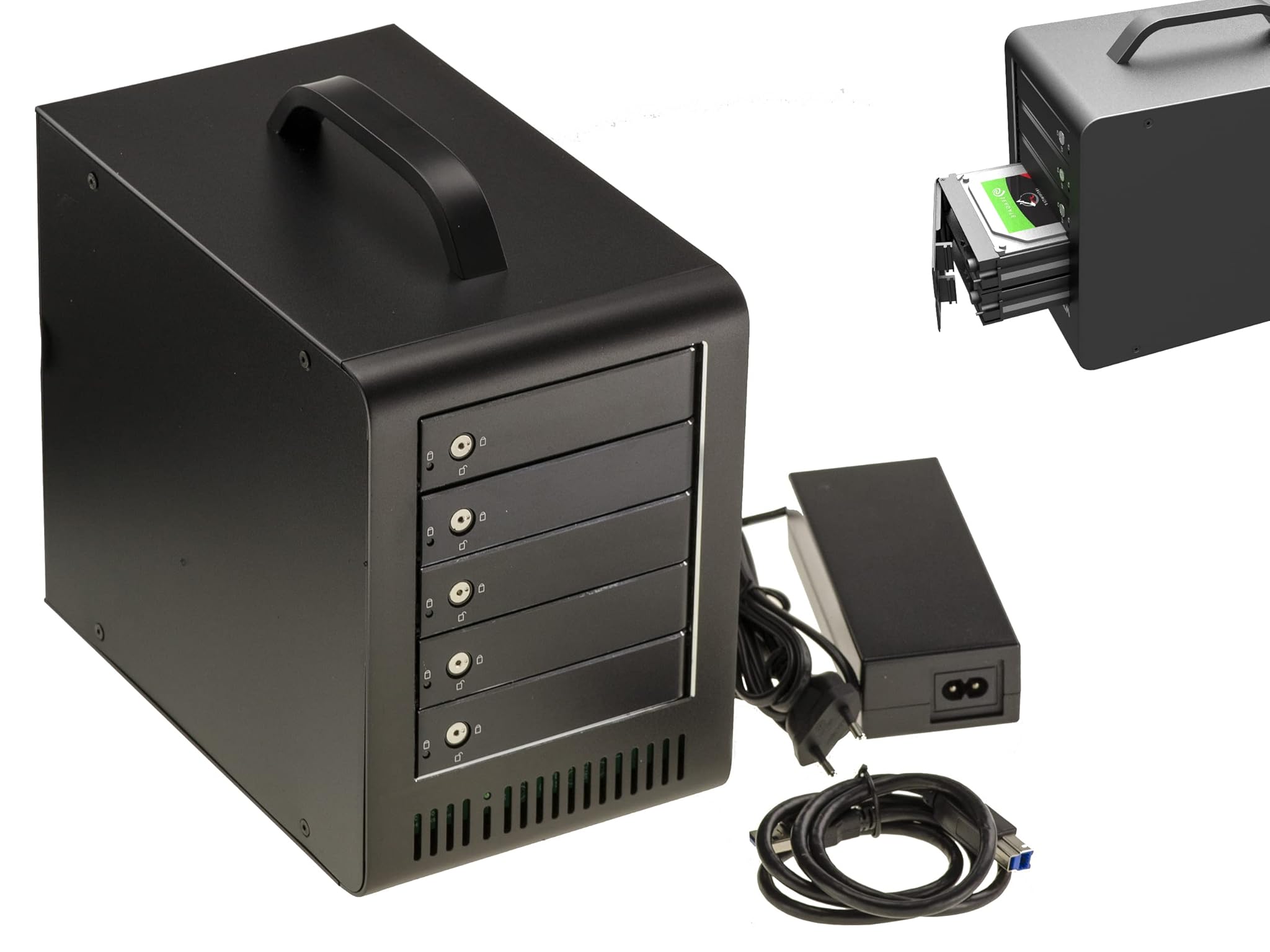 Kalea-informatique Alloggiamento USB 3.0 5G per 5 SATA