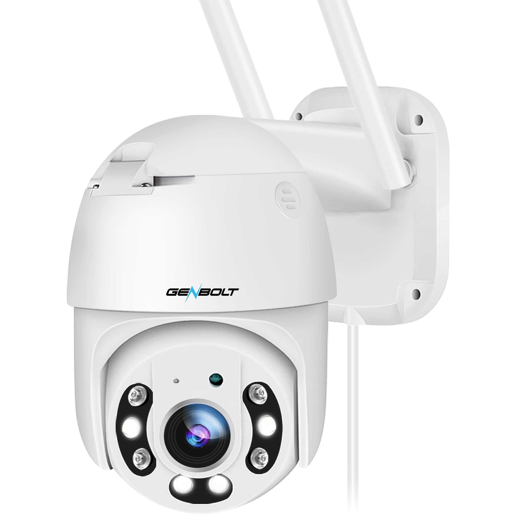 Genbolt Telecamera Wi-Fi Esterno 2.5K PoE PTZ 4X Zoom