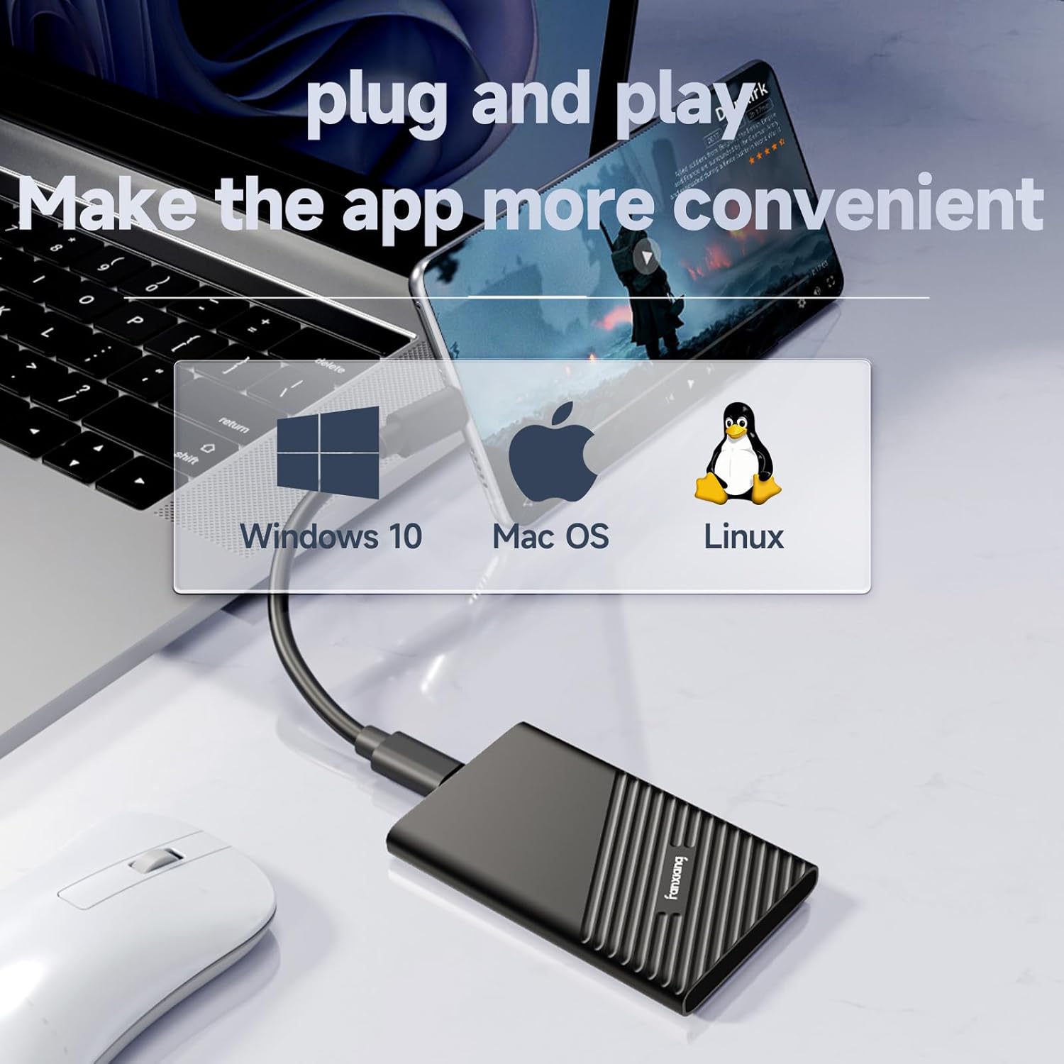 Fanxiang SSD Esterno Portatile 4 TB USB C - immagine 3