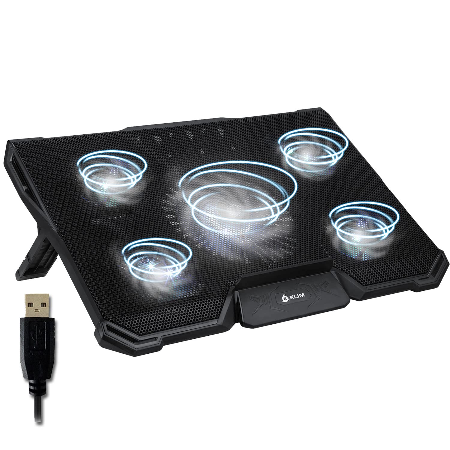 Klim Cyclone - Base di Raffreddamento PC Portatile 5 Ventole