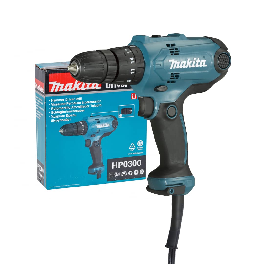 Makita HP0300 - Trapano a percussione, 320 W, Ø 10 mm, HP0300, altro