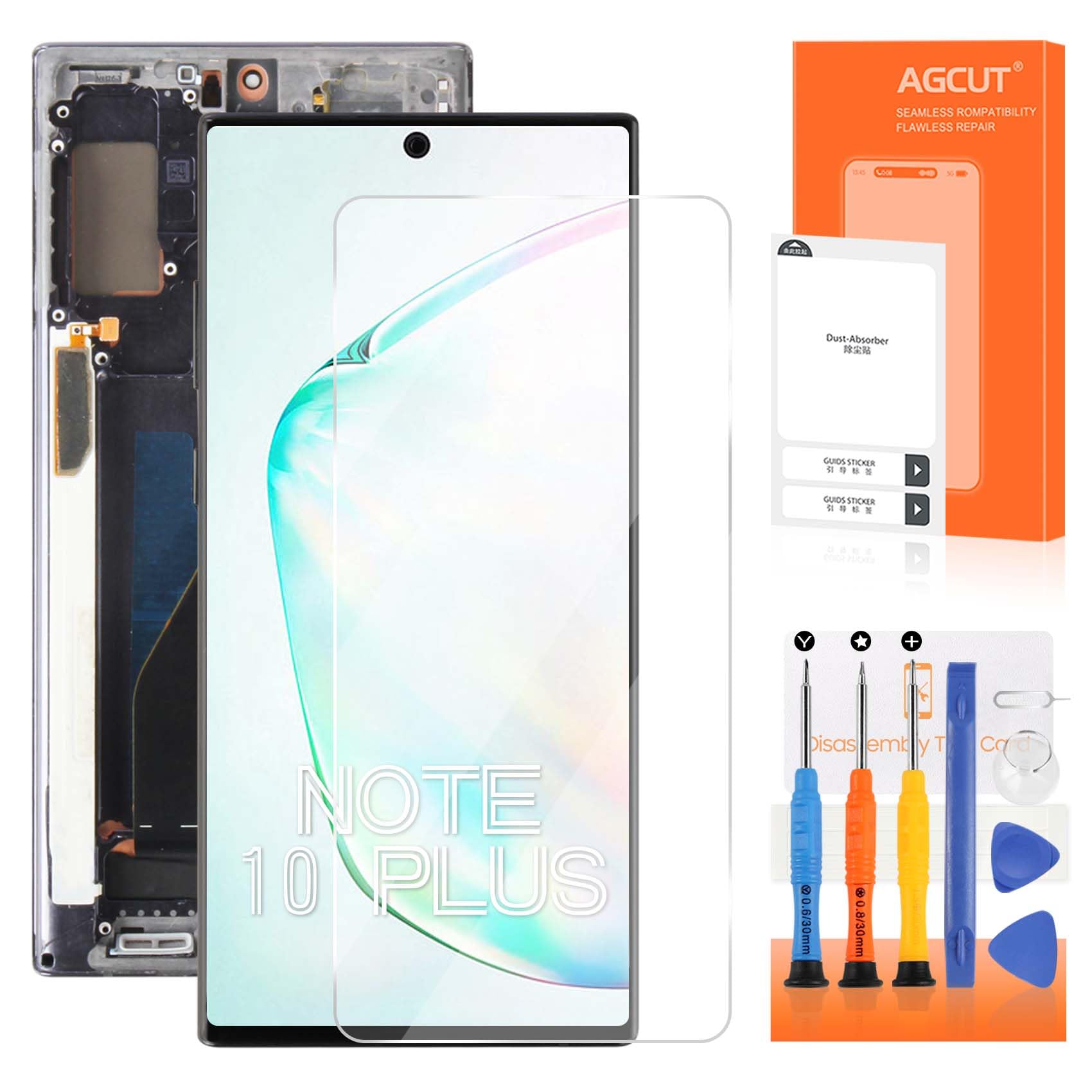 AGCUT Schermo LCD OLED per Samsung Note 10 Plus 6.8" - Nero
