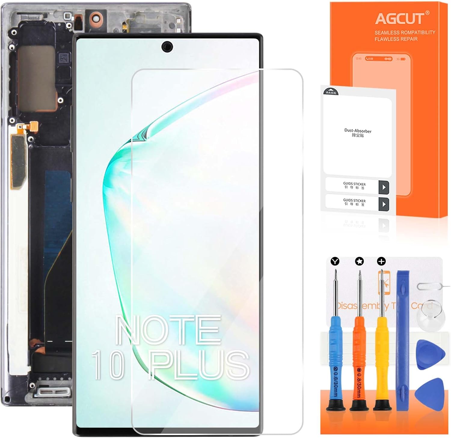 AGCUT Schermo LCD OLED per Samsung Note 10 Plus 6.8" - Nero - immagine 1