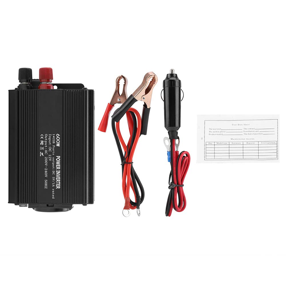 Inverter di Energia Solare 12V 600W con Porta USB