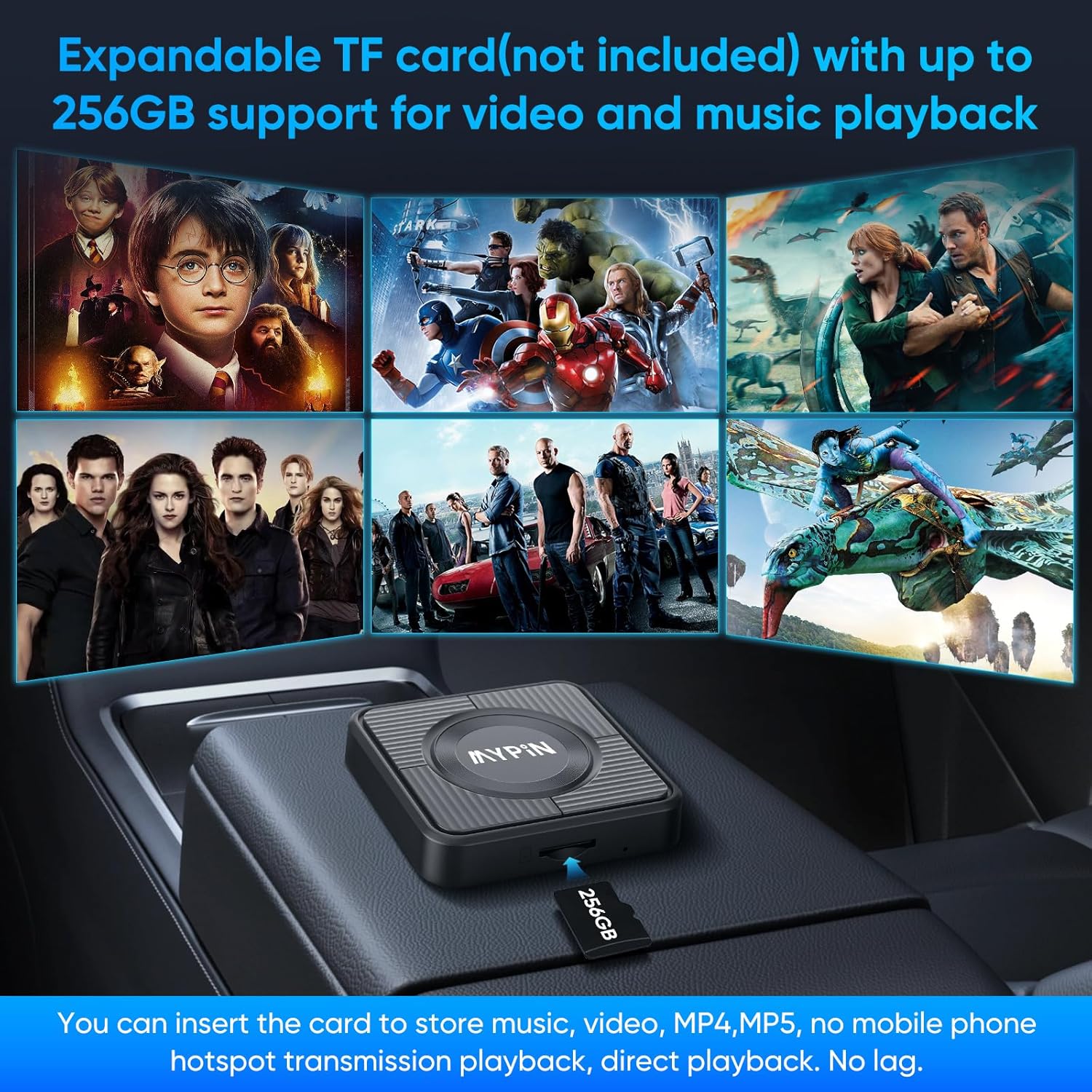 Adattatore Wireless CarPlay 3 in 1 per Android Auto e Video - immagine 6