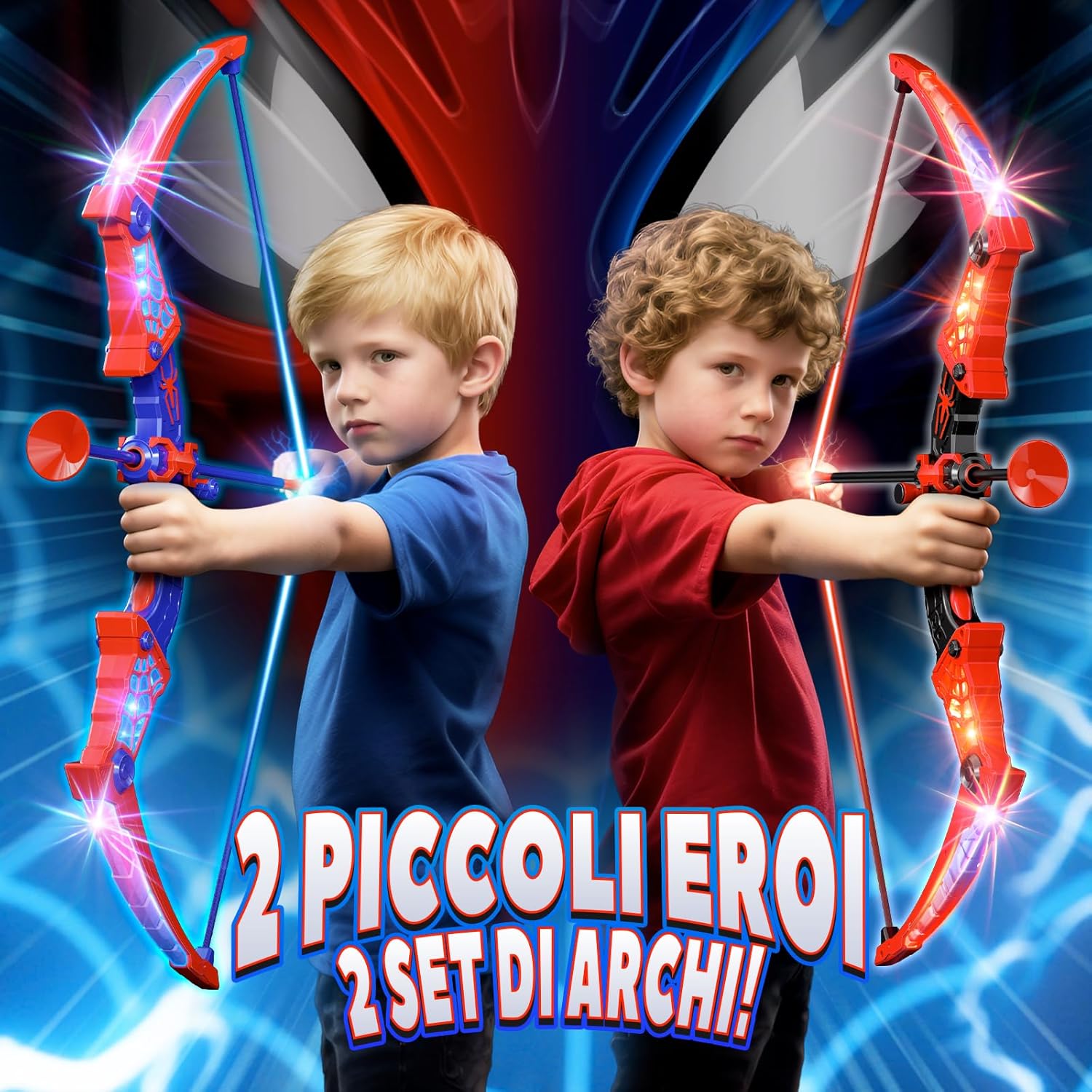 Set Arco e Freccia Ragno con Luci LED per Bambini - immagine 2
