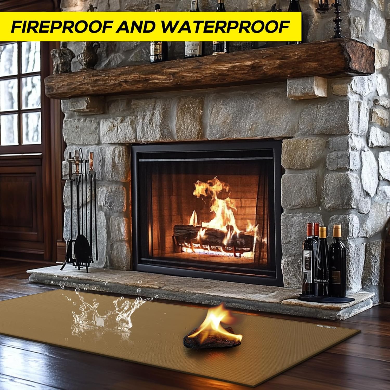 Tappeto Ignifugo per Camino e Barbecue - immagine 3