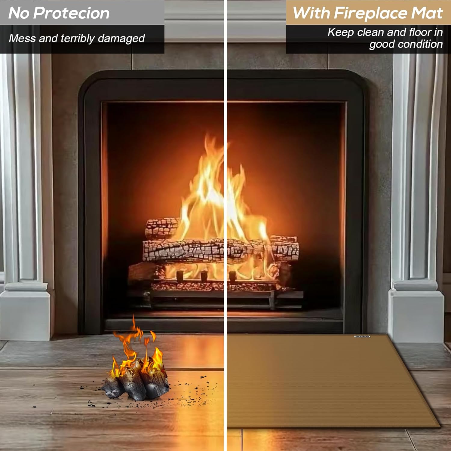 Tappeto Ignifugo per Camino e Barbecue - immagine 4
