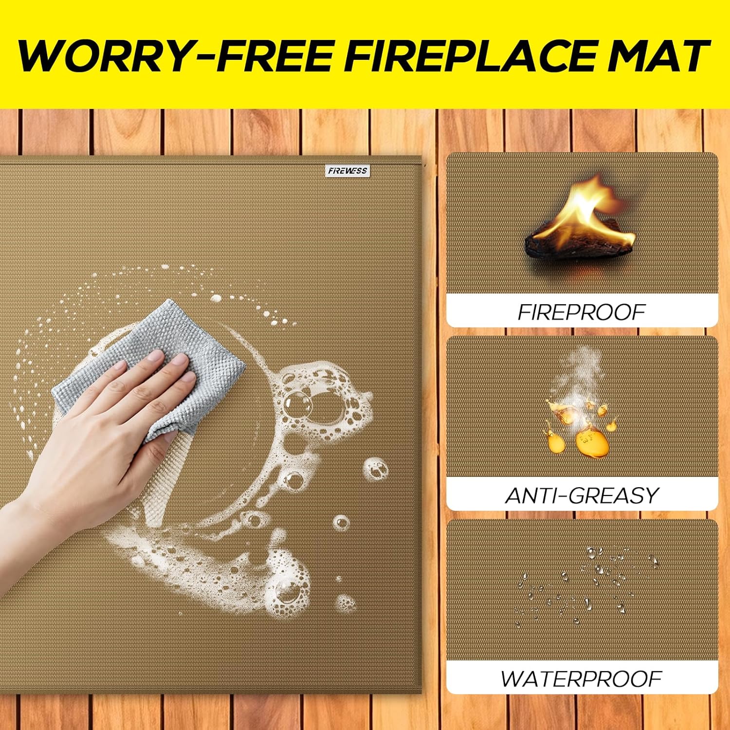 Tappeto Ignifugo per Camino e Barbecue - immagine 5