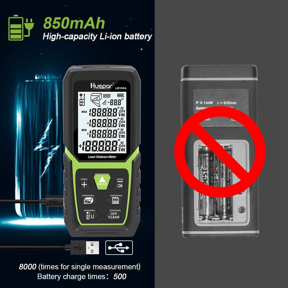 Huepar Metro Laser Professionale 100M - immagine 2