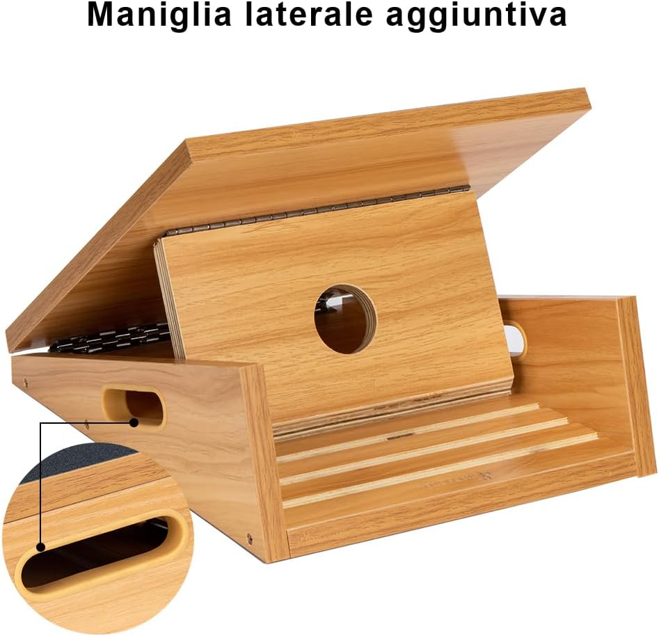 Tavola Inclinata Professionale in Legno Regolabile - immagine 3