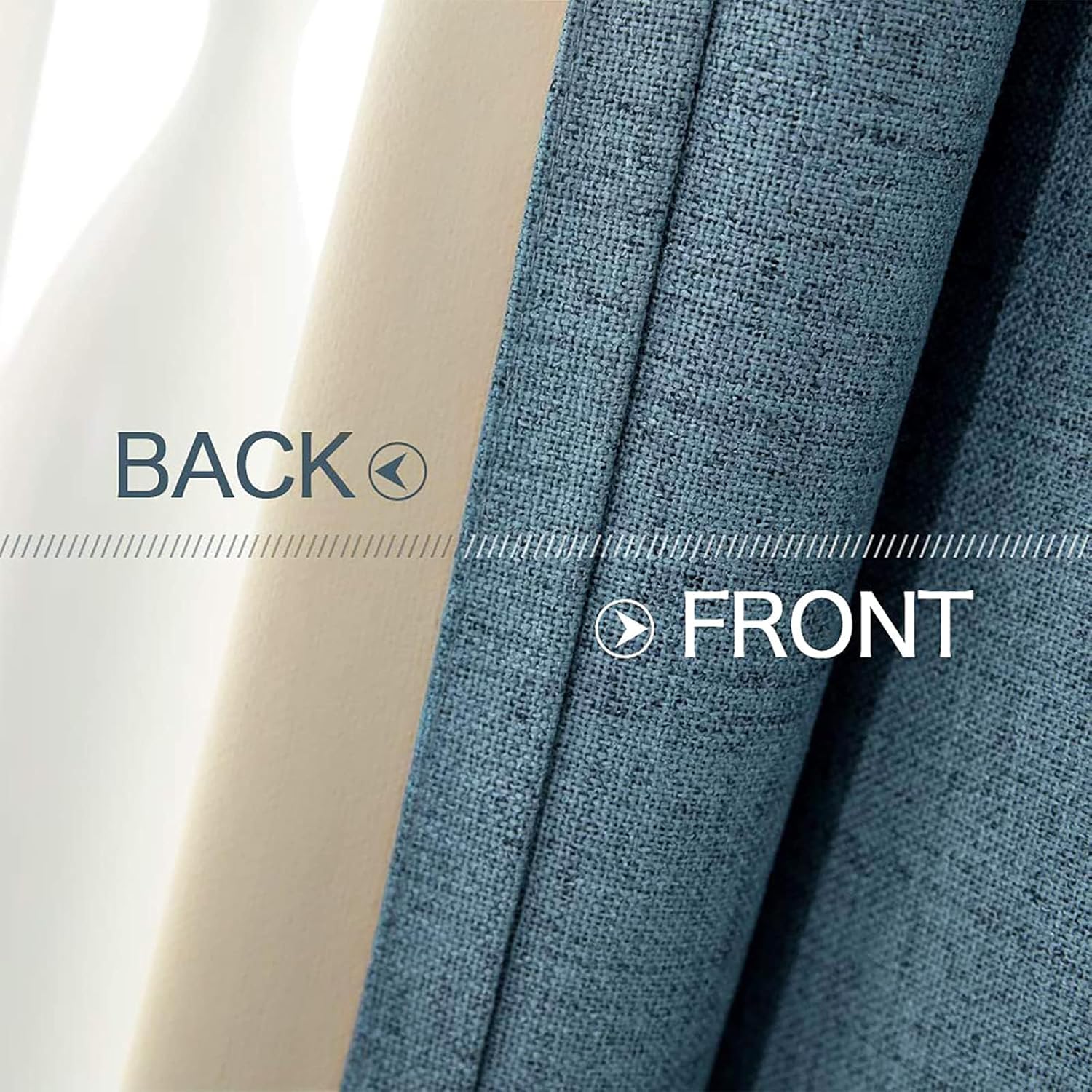 Miulee Tende Oscuranti con Occhielli, Blu (Set 2 pezzi) - immagine 4