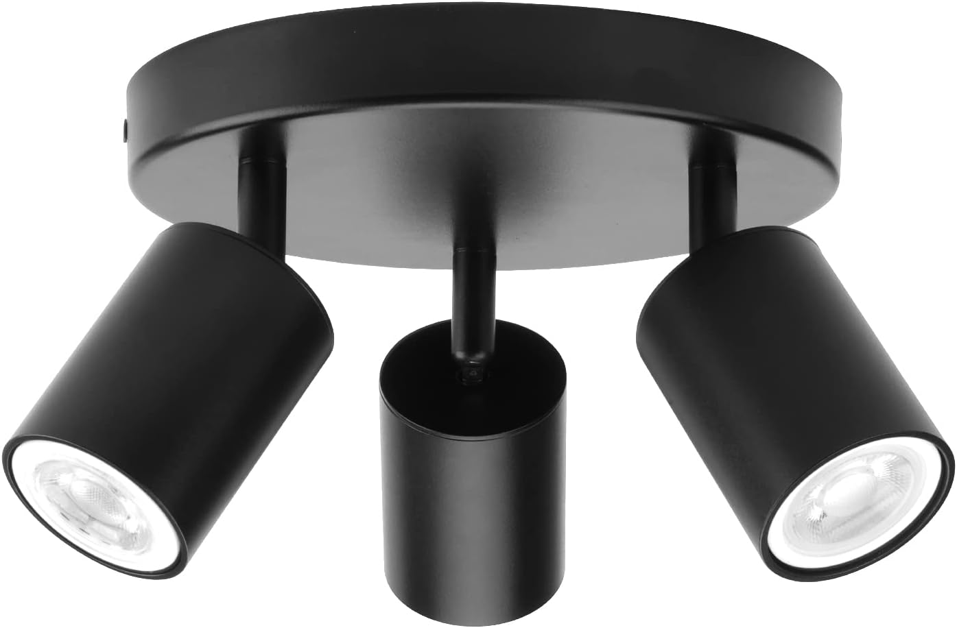 Klighten Faretti da Soffitto Orientabili Nero 3 Luci - immagine 1